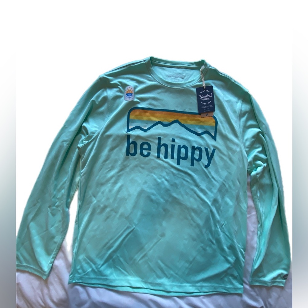 Be Hippy Mint Green 'T-Shirt large NWT - Picture 10 of 13